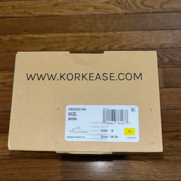 Kork-Ease Basel T Strap Sandals Brown Leather Brassy Hardware Women’s Size 8 - Picture 11 of 12